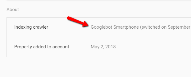 Googlebot smartphone indexing in Search Console